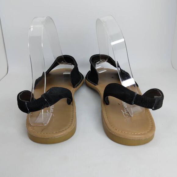 FOREVER sandals embroidered size 8 floral sling back - Picture 3 of 5